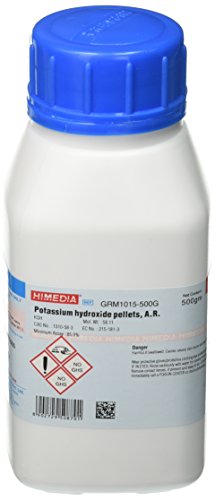 HiMedia GRM1015-500G Potassium Hydroxide Pellets, A.R., 500 g