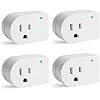 4 Pack Single Outlet Surge Protector Wall Tap With LED Indicator Light - 245J Protection