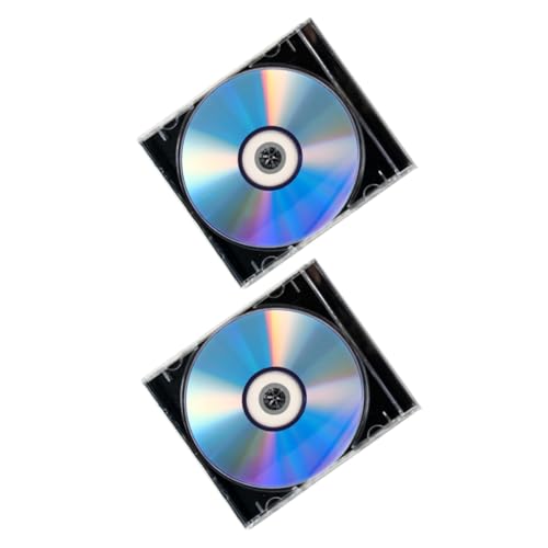 SUPVOX Discos DVD Vírgenes Grabables para Audio y Vídeo, Juego De 2 con Estuche, Alta Capacidad, Compatible para Grabaciones Telefónicas, Uso Profesional y Doméstico, Color Transparente