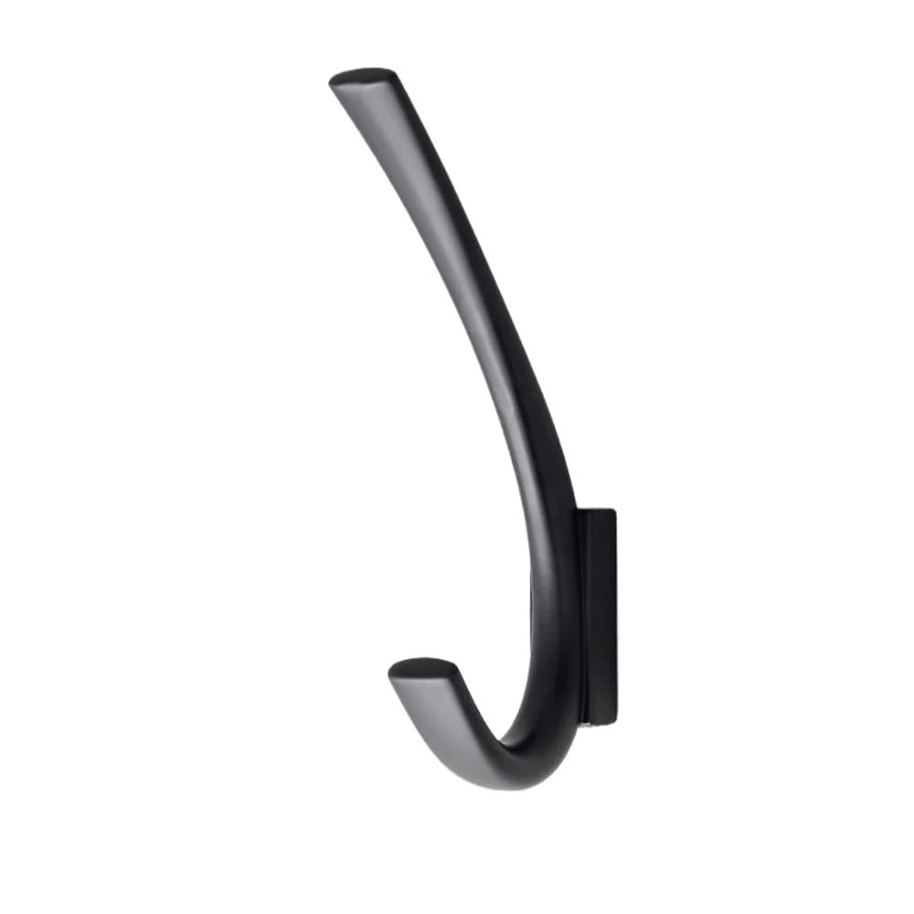 YQINQIN83B Coat Hangers Hook Wall Hanging Bedroom Golden Black Zinc Alloy Cabinet Keychain Hanger Bathroom Accessories for Bedroom(Silver)
