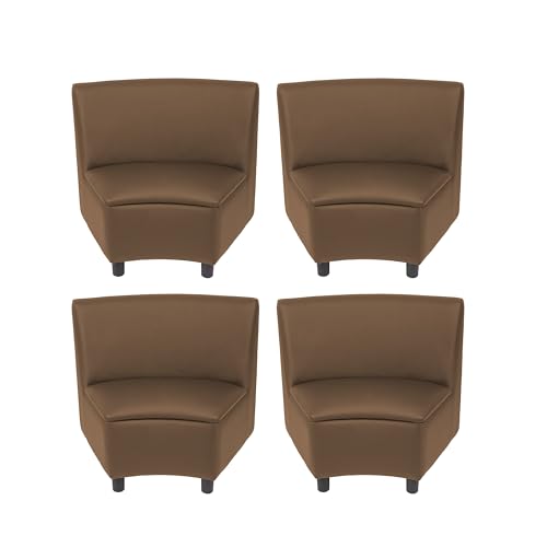 Image of FDP Kid Comfort Collective Modular Wedge Chairs, 4-Pack - Chocolate