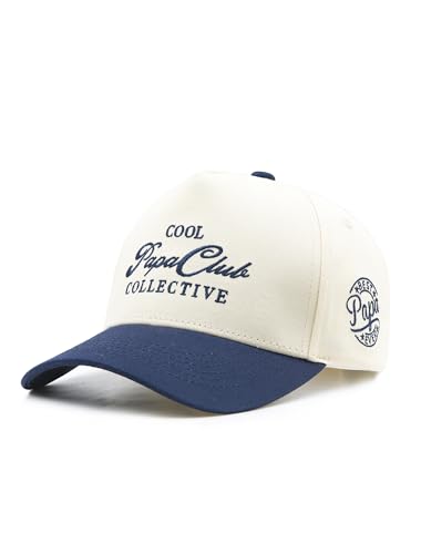 Image of Waldeal Vintage Papa Trucker Hat, Adjustable Snapback Dad Hats for Men, Fathers Day Birthday Gifts Two Tone Baseball Cap