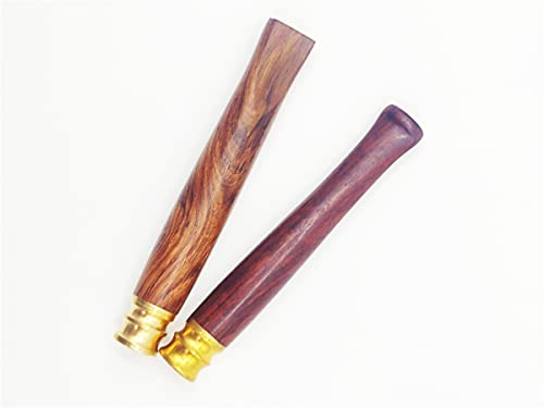 Wooden Cigarette Holder With Metal Interface Set Of 2 Handmade From Natural Wood Portable Reusable Regular Cigarette Holder #TOP6