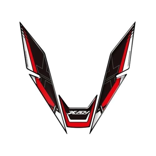 Moto para Protector de depósito Calcomanía para carenado Delantero de Motocicleta, Pegatina para XADV 750 20212023 XADV750, Pegatina de protección de Tanque de Combustible para Motocicleta(Rojo)