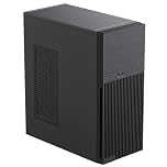Enterprise Mid ATX Business PC Case, For Schools/Offices Midi Tower Case With USB 3.0 And USB-C Ports, 500W PSU Fitted, Black