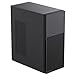 CiT Academy Office Business PC Case with 500W PSU, USB Type-C, 2 x USB 3.0, 80mm Rear Fan - Mid-Tower ATX Computer Case | Black
