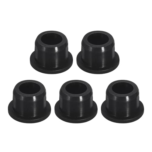 Image of uxcell 5 Pcs Black Plug Holes, Waterproof Rubber Button Plug for 14mm / 0.55 inch Hole