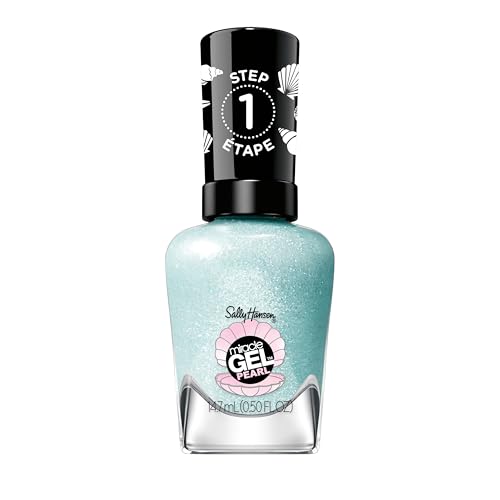 Sally Hansen Miracle Gel, Modern Pearl, Seas the Day, Smalto Unghie, Non si scheggia, Lunga tenuta, Colori brillanti, Semplice da Usare, Non Richiede Lampada UV, 0,5oz