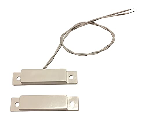 20 pcs Wired White Door Contacts Surface Mount NC Security Alarm Door Window Sensors.These ¾” Door Contact Position switches (DCS) Work with All Access Control and Burglar Alarm Systems