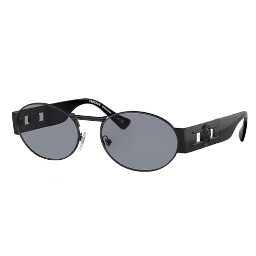 Versace VE2264 Matte Black Oval Sunglasses