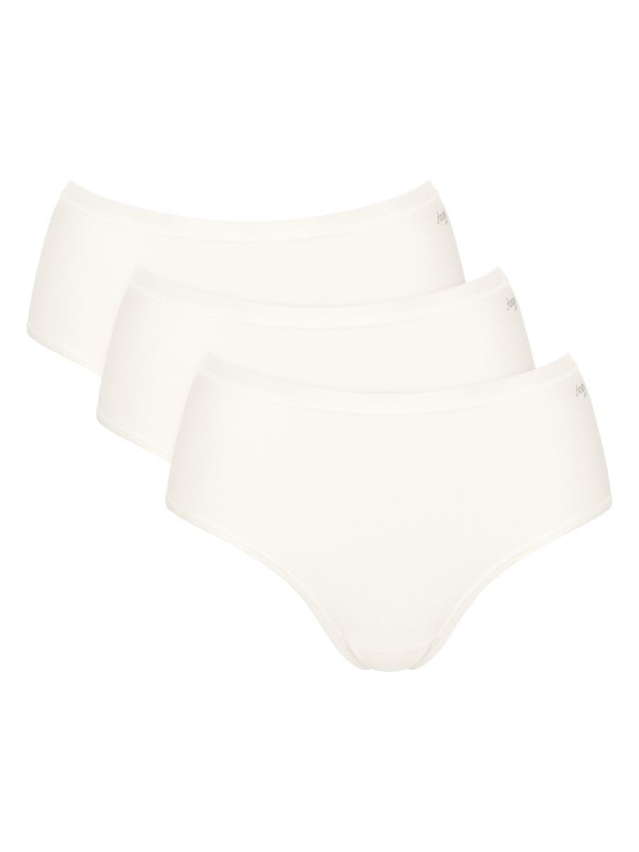 Sloggi Pack Of 3 Go Daily Cotton Briefs Women's Pearly White Large