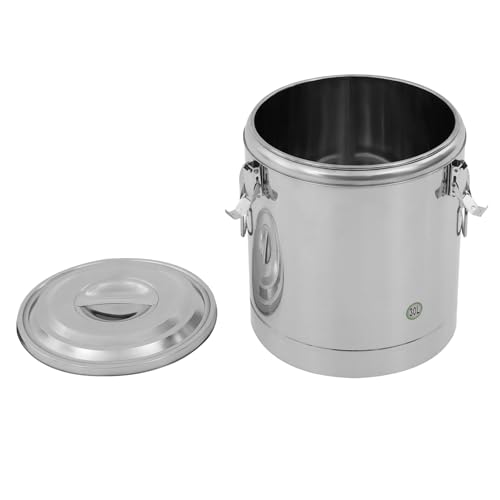 30L Cubo Isotermo, con tapa hermética, recipiente aislante de acero inoxidable, transportador isotérmico, refrigerador de champán, adecuado para cantinas escolares, hoteles, tiendas de bebidas, etc - imagen 8