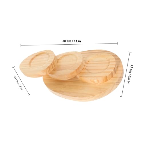 CLISPEED 多段式和風寿司盛り皿 刺身用サービングトレー パーティー用おしゃれ盛り付けプレート 安定感ある頑丈設計 変形 色あせ防止 食卓演