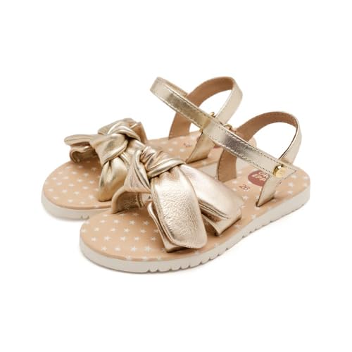 GIOSEPPO Girl's Modern Flat Sandal, Platinum, 8 us