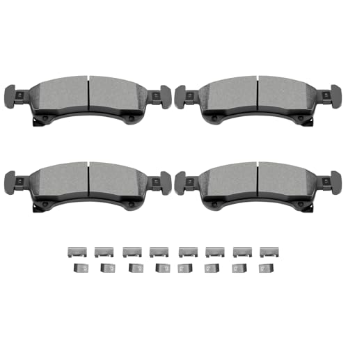 Image of Front Brake Pads,ECCPP Ceramic Brake Pad Sets For Ford For Expedition 02-06 | For Lincoln For Navigator 2002 2003 2004 2005 2006 D934-7837;4pcs;w /Hardware