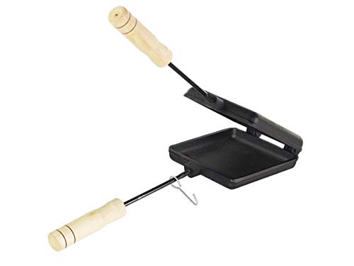 Chapa Sanduicheira De Fogão Para Pão De Forma De Ferro Fundido - ...