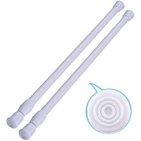 HILLHOME Extendable Tension Rods for Curtains Cover