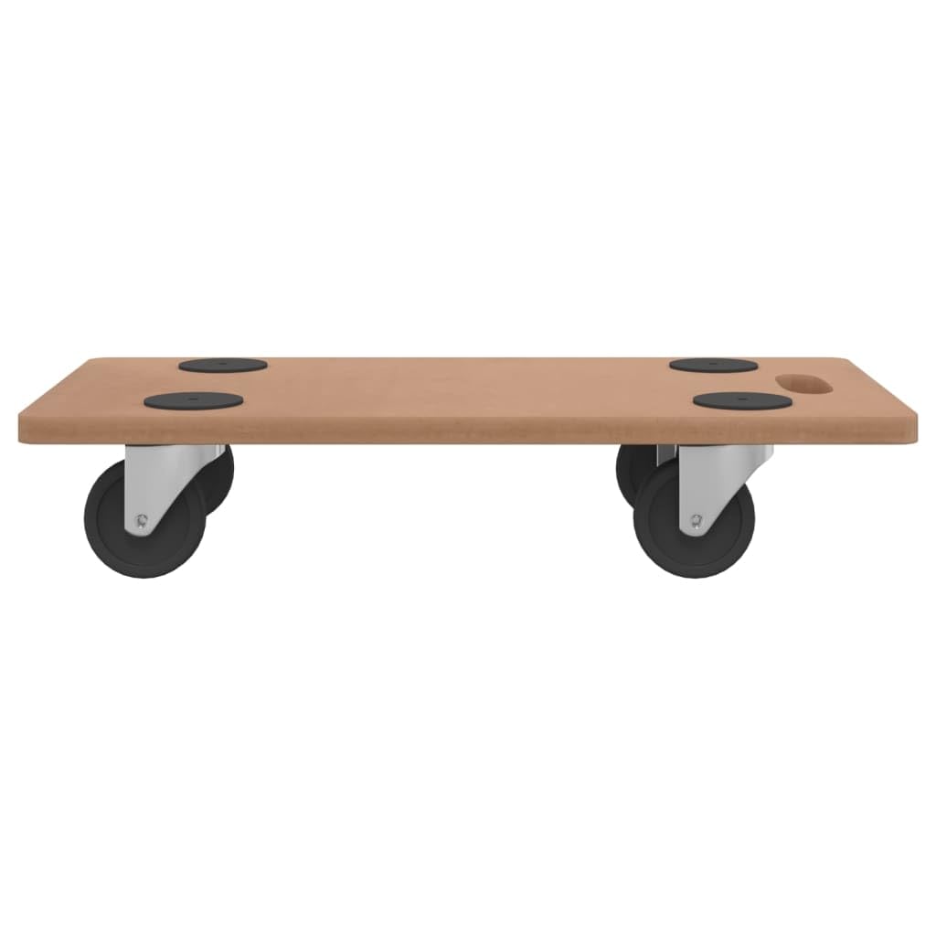 Homgoday Carros Dolly 2 piezas rectangulares de madera de ingeniería