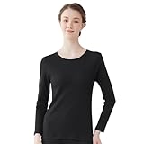 theGUNZE 長袖 あったかインナー 10分袖 綿100% 日本製 保湿 裏起毛 冬 保温 レディース CK4544