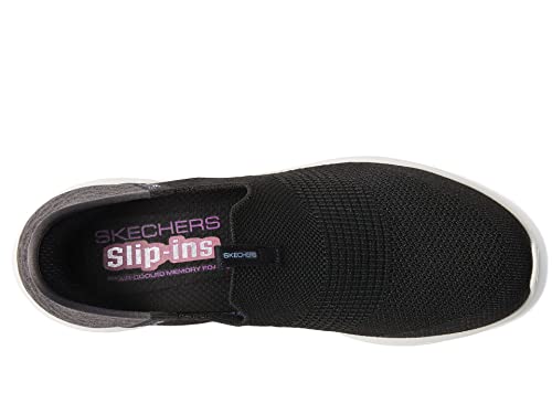Image of Skechers Women's Hands Free Slip Ins Ultra Flex 3.0 Smooth Step Sneaker, Black, 8 Wide