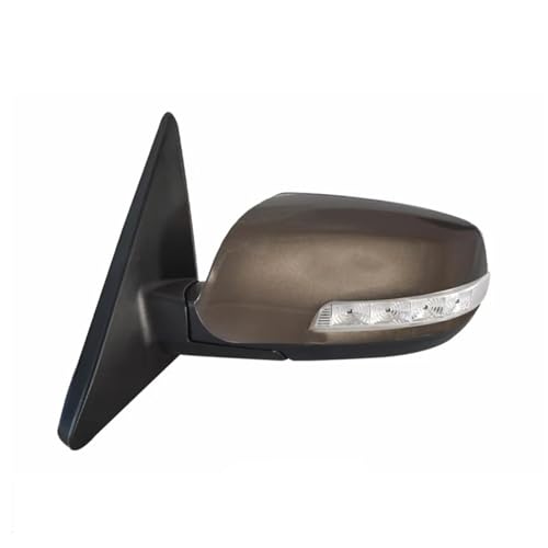 サイドミラー 右用 キア用 ソレント用 2009 2010 2011 2012 2013 2014 電動折りたたみ式ヒーター付きバックミラーアセンブリ(O 9 Wires Left)