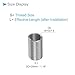 CoCud Wire Thread Inserts, M10x1.5 3D 30mm Length, 304 Stainless Steel Wire Screw Sleeve Insert Helical Type Coiled - (Applications: for Automotive Repairs), 10pieces