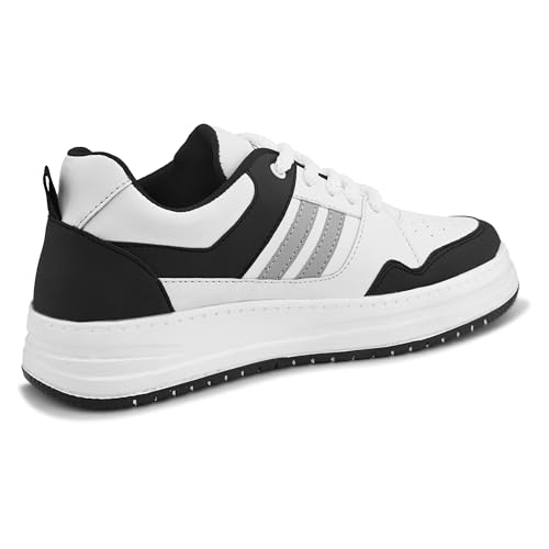 Image of Centrino High Top Sneakers for Men | Shoes for Man Stylish | Casual Lace-Up Lightweight Canvas Walking Shoes | Cushioned Insole | Breathable Comfortable | Anti-Skid Sole | Trendy Mens Sneaker Shoes (9538)