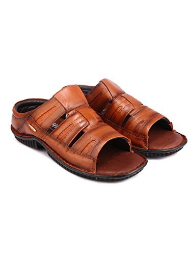 Image of Red Chief Genuine Napa Leather Casual Slip-On Slipper for Men | RC7014