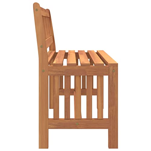 Banc de jardin d'extérieur résistant aux intempéries en bois - 6