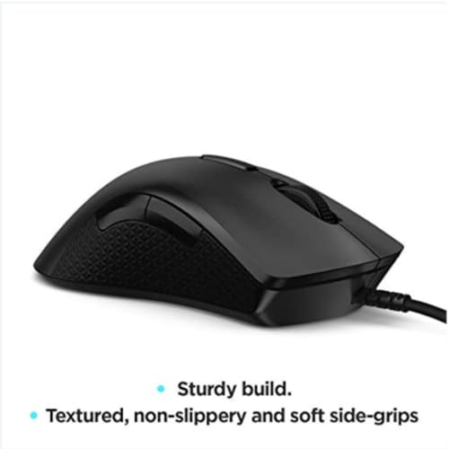 Image of Lenovo Legion M300 RGB Wired Gaming Mouse - 8,000 DPI Adjustable Sensor, 8 Programmable Buttons & 10-Million Clicks Durability for High Performance Gamers (Pack of 2)