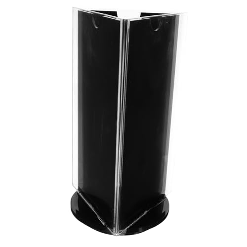 VINTORKY Acrylic Rotatable Sign Display Stand Elegant Tabletop Menu Holder for Restaurants Cafes Bars Sturdy Easy to Clean Versatile Table Stands for Multi-Occasion Use Sleek Design