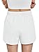 AUTOMET Womens Sweat Shorts Trendy Casual Athletic Running Summer Vacation Outfits Comfy 2026 Fashion Workout Clothing White L