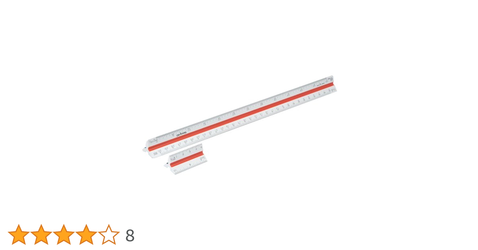 (未使用･未開封品)　ドラパス 三角スケール 一般用 プラスチック製 30cm 副尺付 16352 sdt40b8 DRAPAS 三角スケール 30cm プラスチック製副尺付 16-352 : 画材