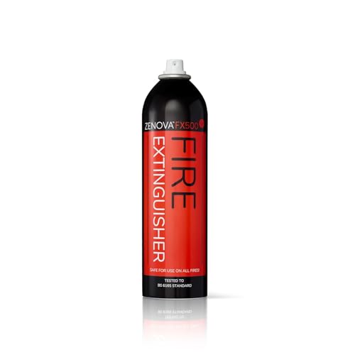 ZENOVA FX500 7-in-1 Car Fire Extinguisher, Mini Fire Extinguisher for Home Office Motorhome Camping Caravan, Compact and Portable Fire Extinguisher, Stops Fires From Expanding, 500ML - Image 3