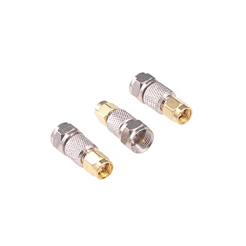 5 adaptadores SMA macho a F tipo macho coaxial RF miniatura 2
