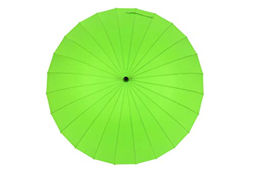 Taschenschirme Modegeschäft Langer Griff 24 Knochen Großen Sonnigen Regenschirm-Fluoreszierendes Grün Cover