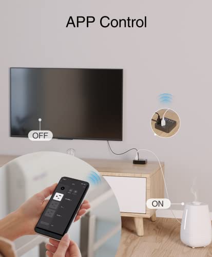 Ghome Smart Plug Power Strip, Wifi Surge Protector Work With Alexa Google Home, Smart Outlets With 3 Usb 3 Charging Port, Multi-Plug Extender For Home Office Cruise Ship Travel, 10A #TOP3