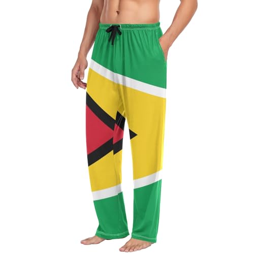 Mexico Flag Men's Lightweight Open-Hem Lounge Pants3