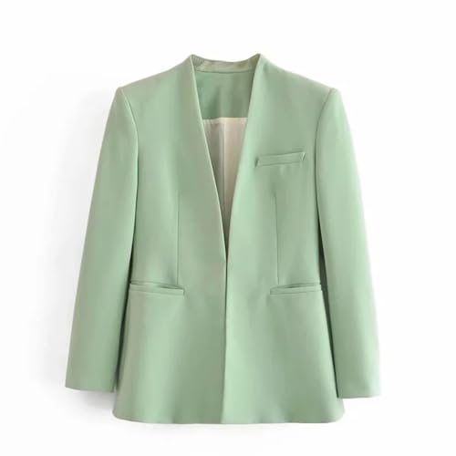 Women Blazer Dresses Jacket Casual Work Office Solid Colour Slim Suit Jacket Women's Tops4