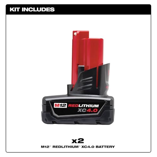 Milwaukee M12 12-Volt Lithium-Ion XC Extended Capacity 4.0 Ah Battery Pack (2-Pack) - image 6