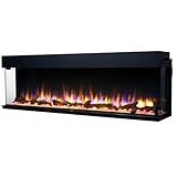 Endeavour Fires 60”/1530mm Rosedale 3D Media Wall Inset Electric Fireplace with Multi Flame Colours Log & Crystal Set, 7day Programmable Remote Control 1&2kW