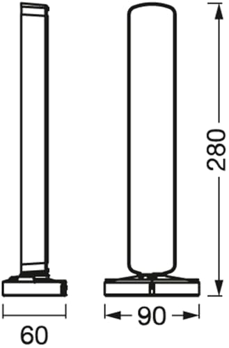 Lampadaire LED SMART+ WIFI Osram noir réglable avec intensité variable - 6