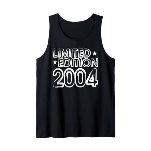 Limited Edition 2004 Cumpleaños 18 Chicas Jóvenes Camiseta sin Mangas