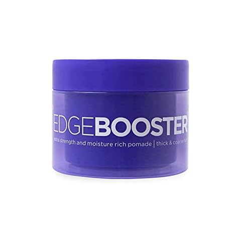 Style Factor EDGEBOOSTER Extra Strength and Moisture Rich Pomade for Thick and Coarse Hair | Blue Sapphire 3.38oz (100mL) Cover