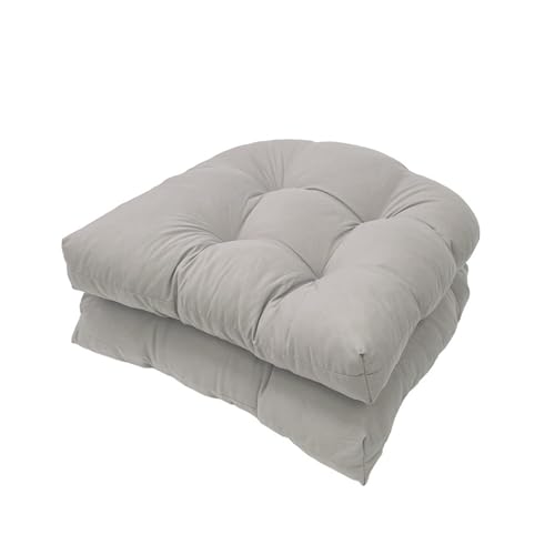Set di 2 Cuscini per Sedie da Esterno a Forma di U, Cuscini di Ricambio per Sedia In Vimini Impermeabile da 19" X 19", Cuscino per Sedia da Esterno Sedia da Pranzo Divano a Due Posti Marts(Light gray) Set di 2 Cuscini per Sedie da Esterno a Forma di U, Cuscini di Ricambio per Sedia In Vimini Impermeabile da 19" X 19", Cuscino per Sedia da Esterno Sedia da Pranzo Divano a Due Posti Marts(Light gray)