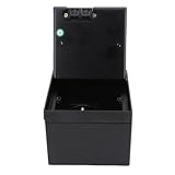 Hyuduo Einbausteckdose, Bodensteckdose aus Edelstahl mit 2 Stiften und Netzwerkanschluss, Geeignet für Wohn- und Büroräume