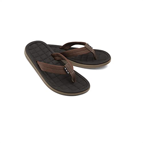 Image of Volcom Men's Recliner Sandals - Water-friendly Flip Flops With Recliner Comfort Foam Footbed