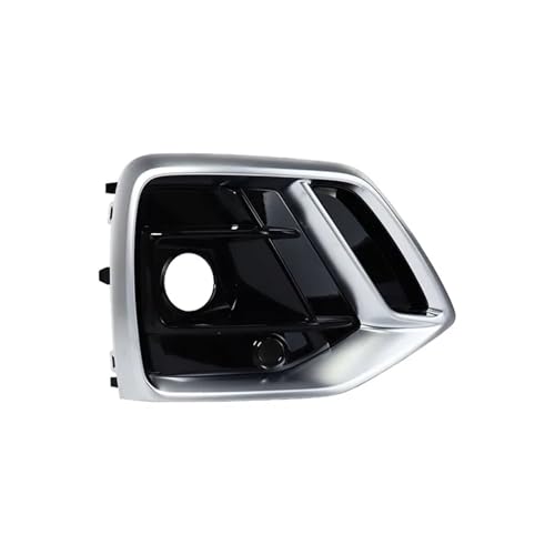 Audi Q5 SQ5 S-Line Sline Sport 2021 2022 2023 に適合 左右車フロントバンパー フォグランプグリル グリルカバー ACCホール付き(Chrome Right)