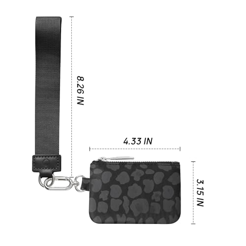 Image of Mum's Memory Mini Zip Around Wristlet Wallets for Women -KeyChain Wallet with Detachable Dual Pouch Wristlet -Key Chain Coin Purse Small Wallets