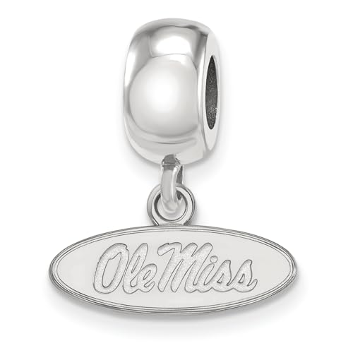 LogoArt Logo Art Sterling Silver Ole Miss Rebels XS Dangle Bead Charm